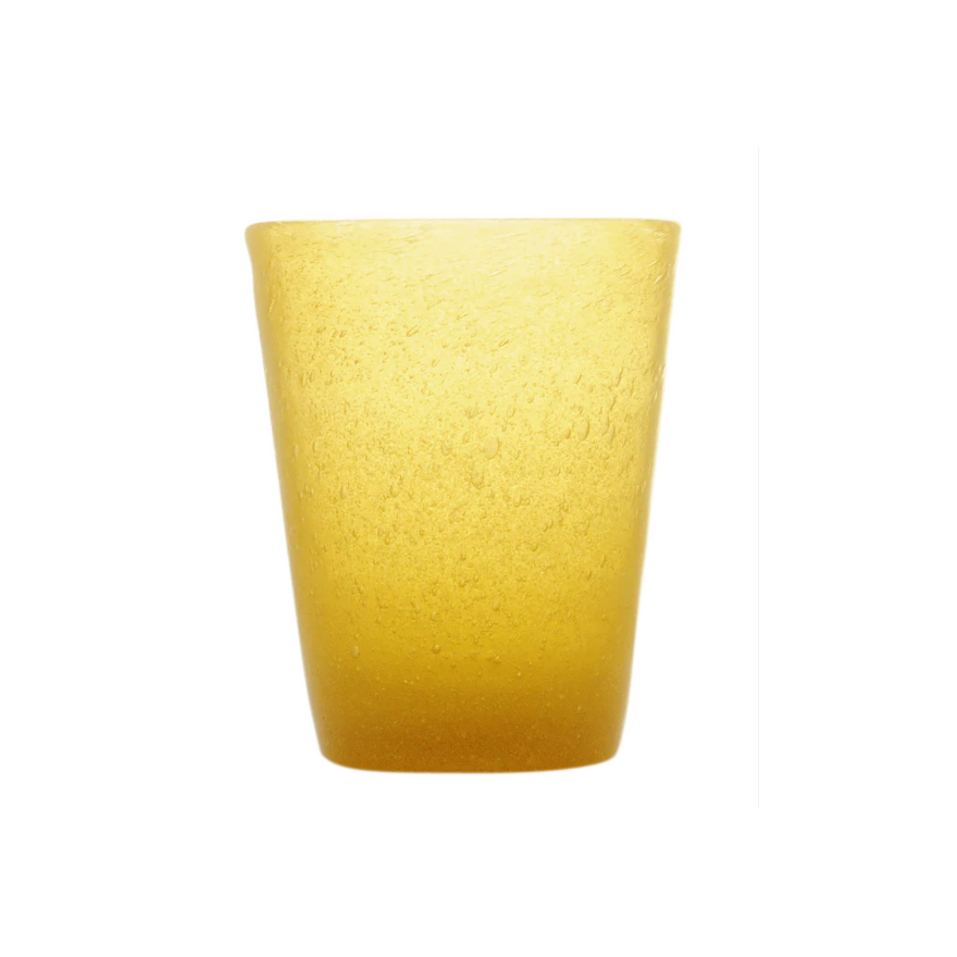 Memento: Gobelet à eau en verre soufflé 30cl Jaune Memento: Gobelet à eau en verre soufflé 30cl Jaune