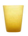 Memento: Gobelet à eau en verre soufflé 30cl Jaune
