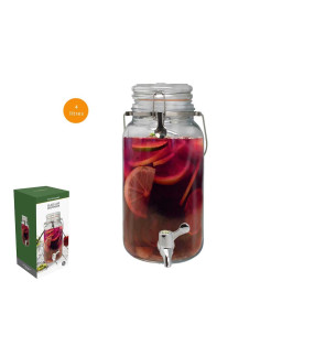 Vin bouquet: Cruche à vin ou cocktail 4L avec bec verseur