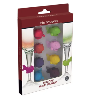 Vin bouquet: Steelmarkers Vis voor glazen (8 stuks)