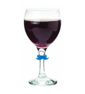 Joie MSC: Lot de 6 marques verres en silicone moustache