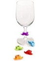 Joie MSC: Lot de 6 marques verres en silicone moustache
