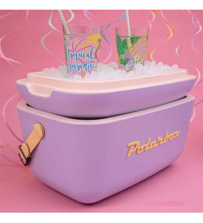 Polarbox: Vintage Retro glacière 20 litres mauve