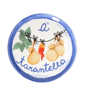 Rose & Tulipani :  Assiette à Pizza "A tarentella" 31 cm