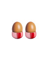 Asa Selection: JOY Coquetier en porcelaine rouge/rose 3 x 5 cm
