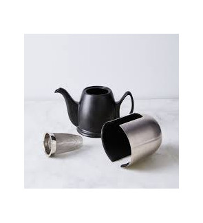 Guy Degrenne: Salam Zwarte Theepot 4 kopjes