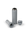 Leopold: bouteille isotherme avec infuseur gris
