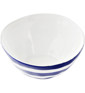 Guzzini: Blauwe gevoerde kom "Riviera" 12 cm