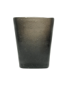 Memento: Gobelet à eau en verre soufflé 30cl Black transparent