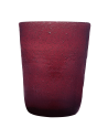 Memento: Gobelet à eau en verre soufflé 30cl Purple