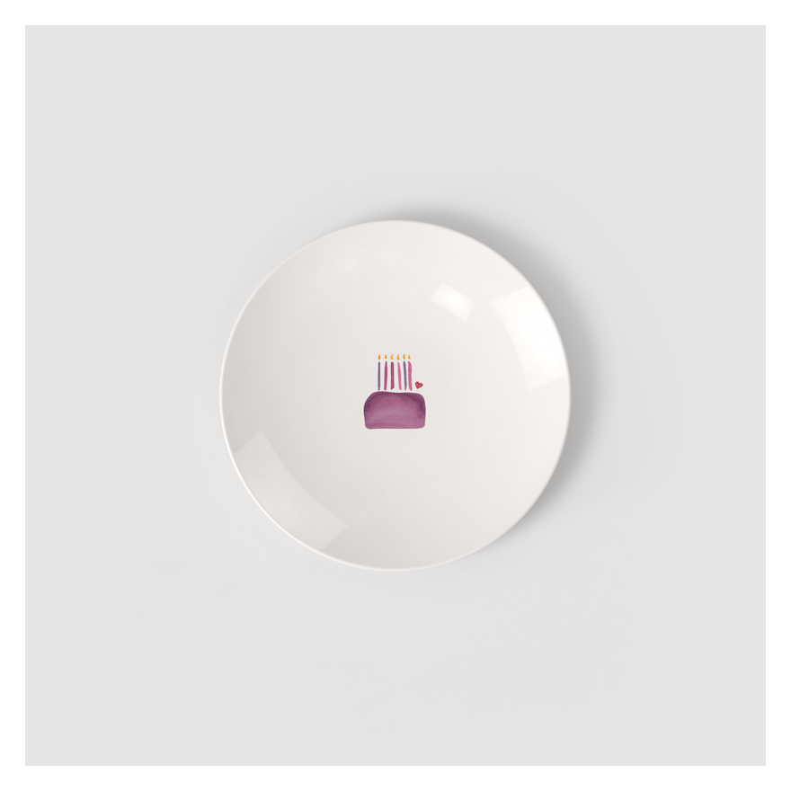 Villeroy & Boch: With Love "Happy Birthday" dessertbord 21 cm