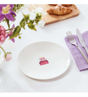 Villeroy & Boch: With Love "Happy Birthday" dessertbord 21 cm