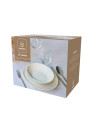 Domino Italian Design: Set vaisselle 18 pièces blanc La routine