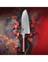 KAI:  Shun Klassiek Rood Japans Mes Santoku 19 cm Limited Edition (DM 0717RD)