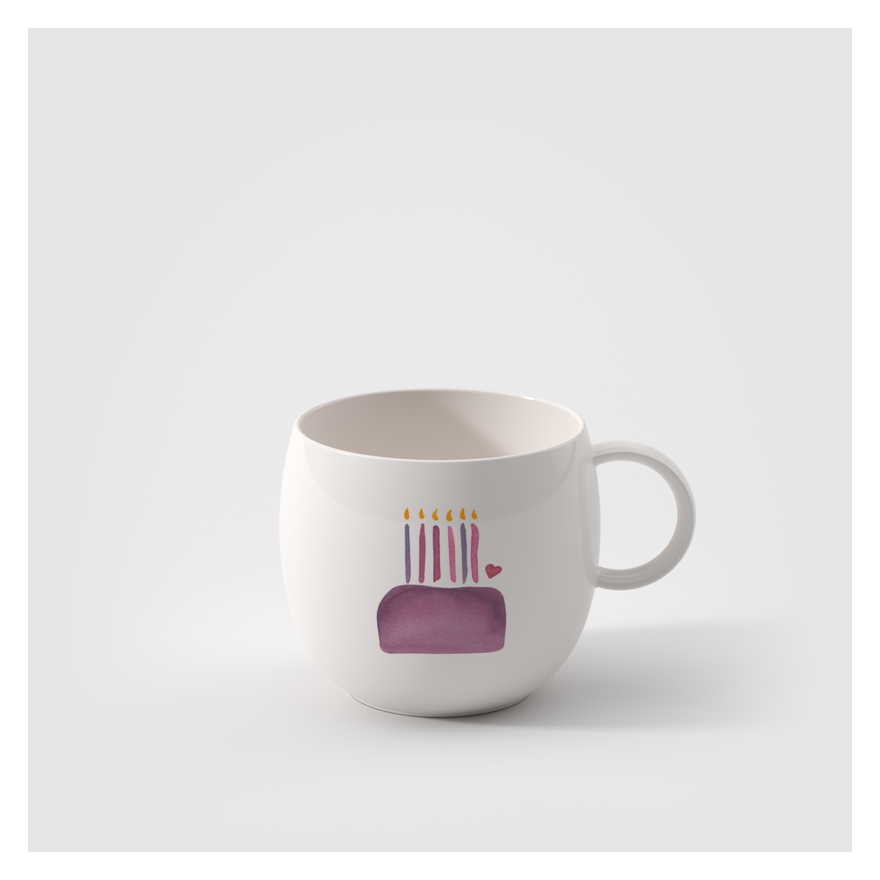 Villeroy & Boch: With Love Mug "Happy Birthday" 55 cl