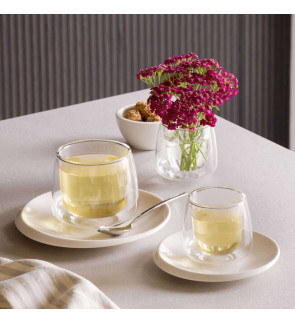 Villeroy & Boch: Artesano Hot & Cold Set van 2 dubbelwandige espressokopjes (6 cl)