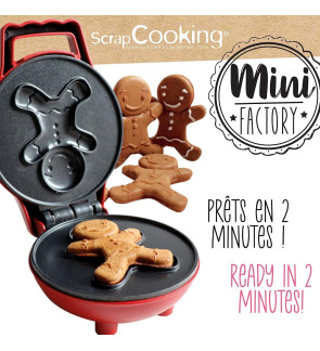 Scrapcooking:  Elektrische bakvorm met gembermannetje