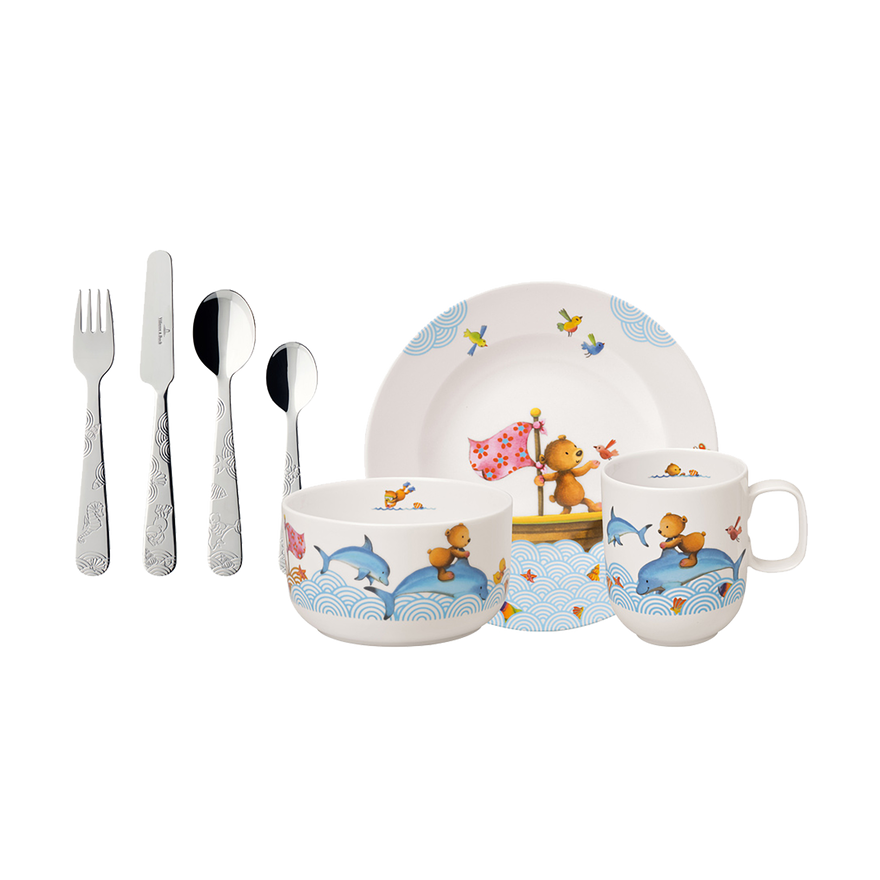 Villeroy & Boch: Set vaisselle porcelaine pour enfant 7 pièces Villeroy & Boch: Set vaisselle porcelaine pour enfant 7 pièces