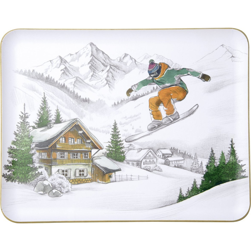 Ihr: Grote Plateau skiën in de bergen Ihr: Grote Plateau skiën in de bergen