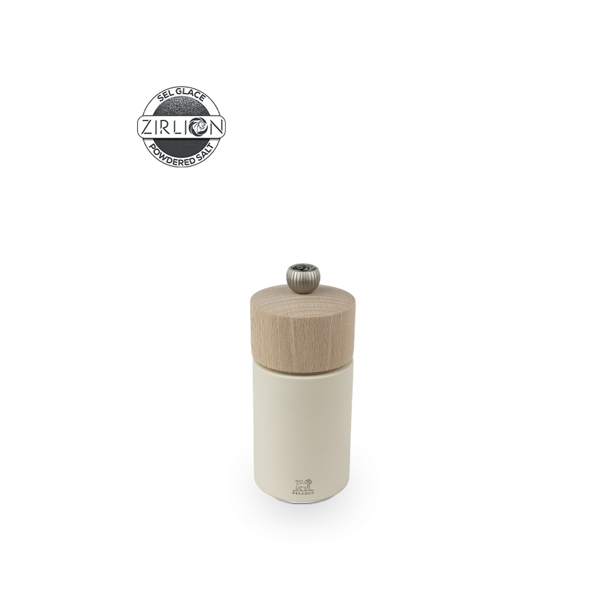 Peugeot: Boreal Moulin à sel en bois blanc plume 12 cm Peugeot: Boreal Moulin à sel en bois blanc plume 12 cm