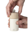 Peugeot:  Boreale zoutmolen in witte houten veer 12 cm