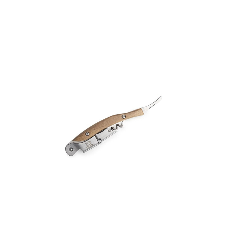 Peugeot: Sommelier dubbele hefboom kurkentrekker, walnoot, 13 cm