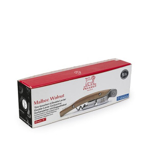 Peugeot: Malbec Tire-bouchon sommelier à double levier, noyer, 13cm