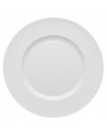 Guy Degrenne: Boréal Satin Blanc Assiette plate 28 cm