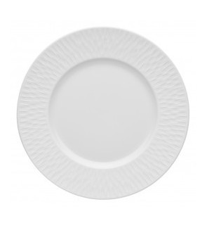 Guy Degrenne: Boréal Satin Blanc Assiette dessert 22 cm