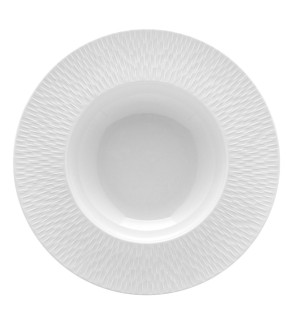 Guy Degrenne: Boréal Satin Blanc Assiette creuse 29 cm