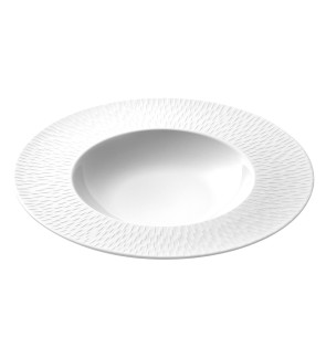 Guy Degrenne: Boréal Satin Blanc Assiette creuse 29 cm