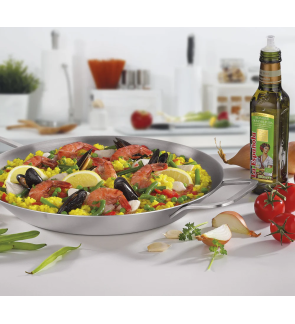 Spring Swiss Design: Poële à paella Marbella en inox 40 cm