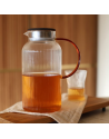 OGO:  KARL 2L borosilicaatglazen kan met oranje handvat