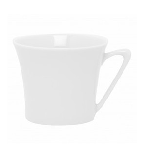 Guy Degrenne: Boréal Satin Blanc Tasse à café/thé sans soucoupe