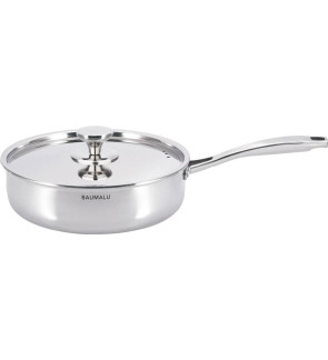 Baumalu: Sauteuse Triply en inox avec couvercle 24 cm