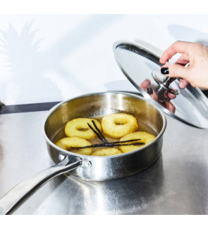 Baumalu: Sauteuse Triply en inox avec couvercle 24 cm