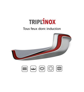 Baumalu: Sauteuse Triply en inox avec couvercle 24 cm