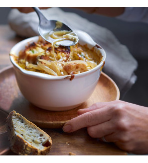 Emile Henry: Bol à gratin 14 cm Crème