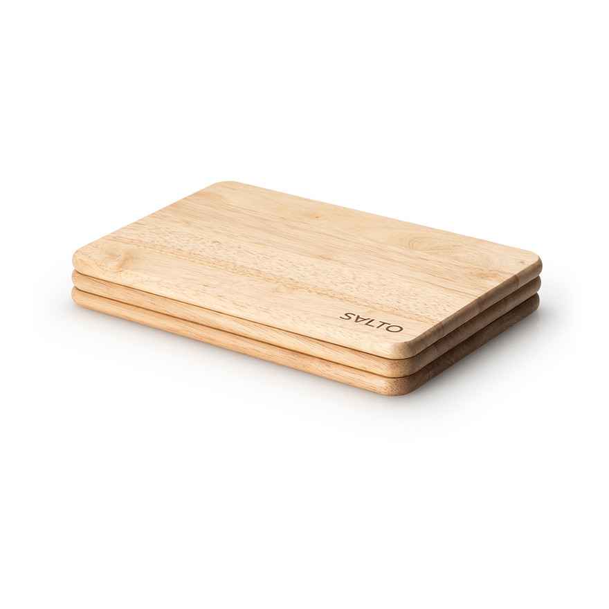 Continenta: Salto Rubberwood Snijplank 22 cm Continenta: Salto Rubberwood Snijplank 22 cm