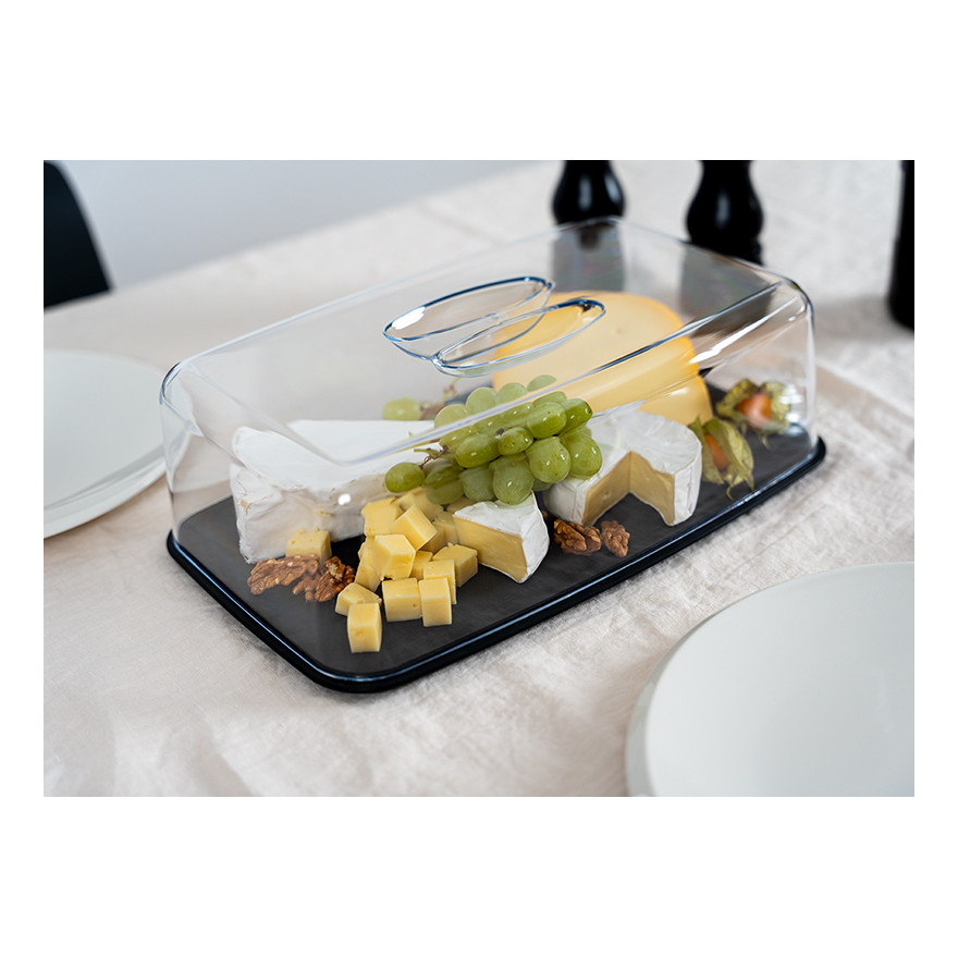 PLATEAU À FROMAGES AVEC CLOCHE 66X45CM - TRAITEUR / HOTELLERIE