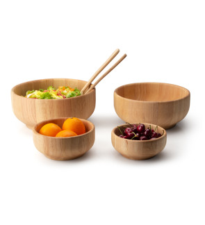 Continenta: Saladier en bois d'hévea 26cm