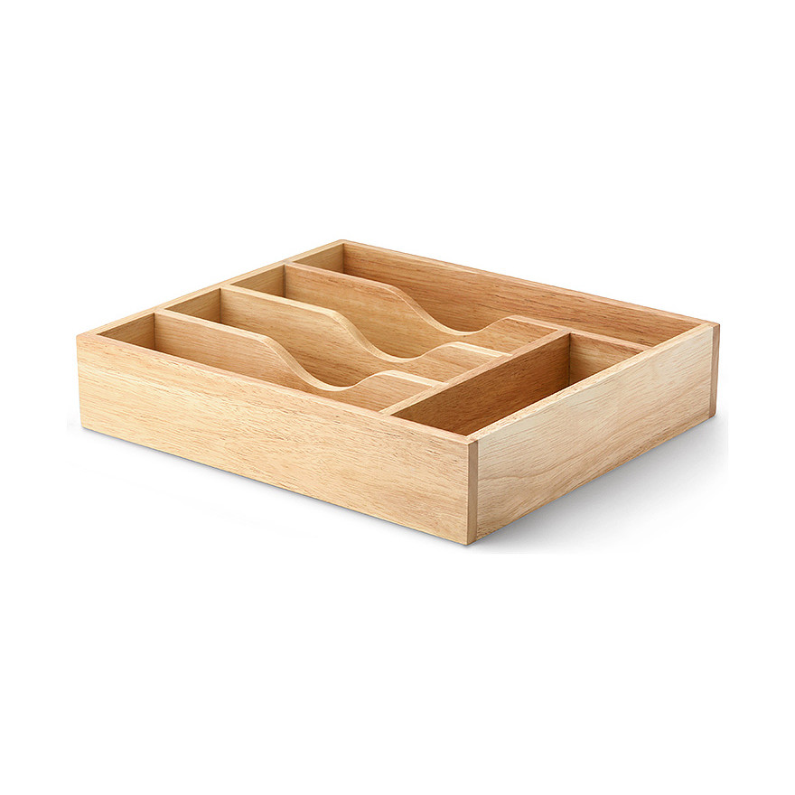 Continenta: Range couverts en bois d'hévéa 35 cm Continenta: Range couverts en bois d'hévéa 35 cm