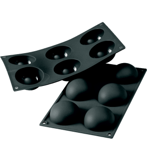 Patisse: Starflex Moule à demi-sphère en silicone 6 pièces