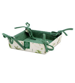 La Porcellana Bianca : Set 3 essuies de cuisine dans panier assorti