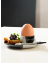 Asa Selection: JOY Coquetier en porcelaine noir/beige 3 x 5 cm