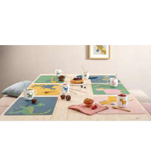 Home by ASA: Kindertafelmat Giraffe 46x33cm