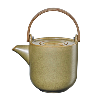 Asa selection: Coppa Miso theepot met roestvrijstalen filter en houten handvat