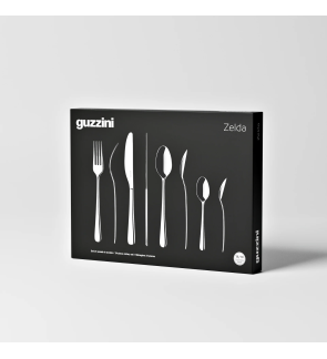 Guzzini: Coffret de couverts 24 pièces en inox Zelda