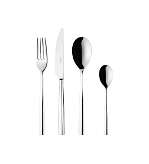 Guzzini: Coffret de couverts 24 pièces en inox Petra