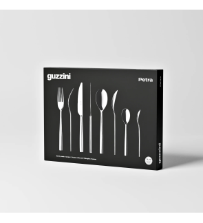 Guzzini: Coffret de couverts 24 pièces en inox Petra